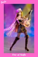 Таро Барби (Barbie Tarot) - Карта 5 Жезлов