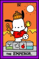 Таро Привет Кошечка (Hello Kitty Tarot) - Карта IV Император